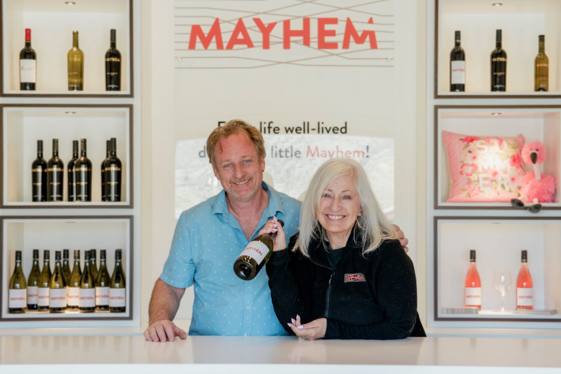 Terry and Andrew of Mayhem Wines