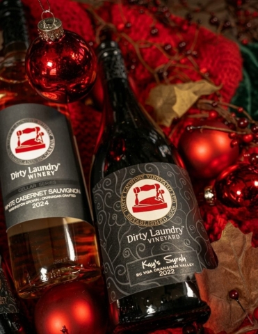 holiday wine at Dirty Laundry Winery