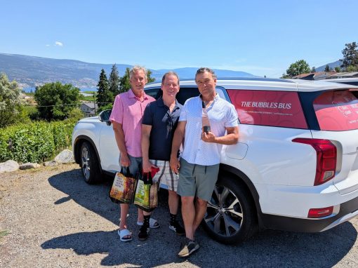 Bubbles Don't Count guests who have just purchased sparkling wine at Lunessence Winery & Vineyards.
