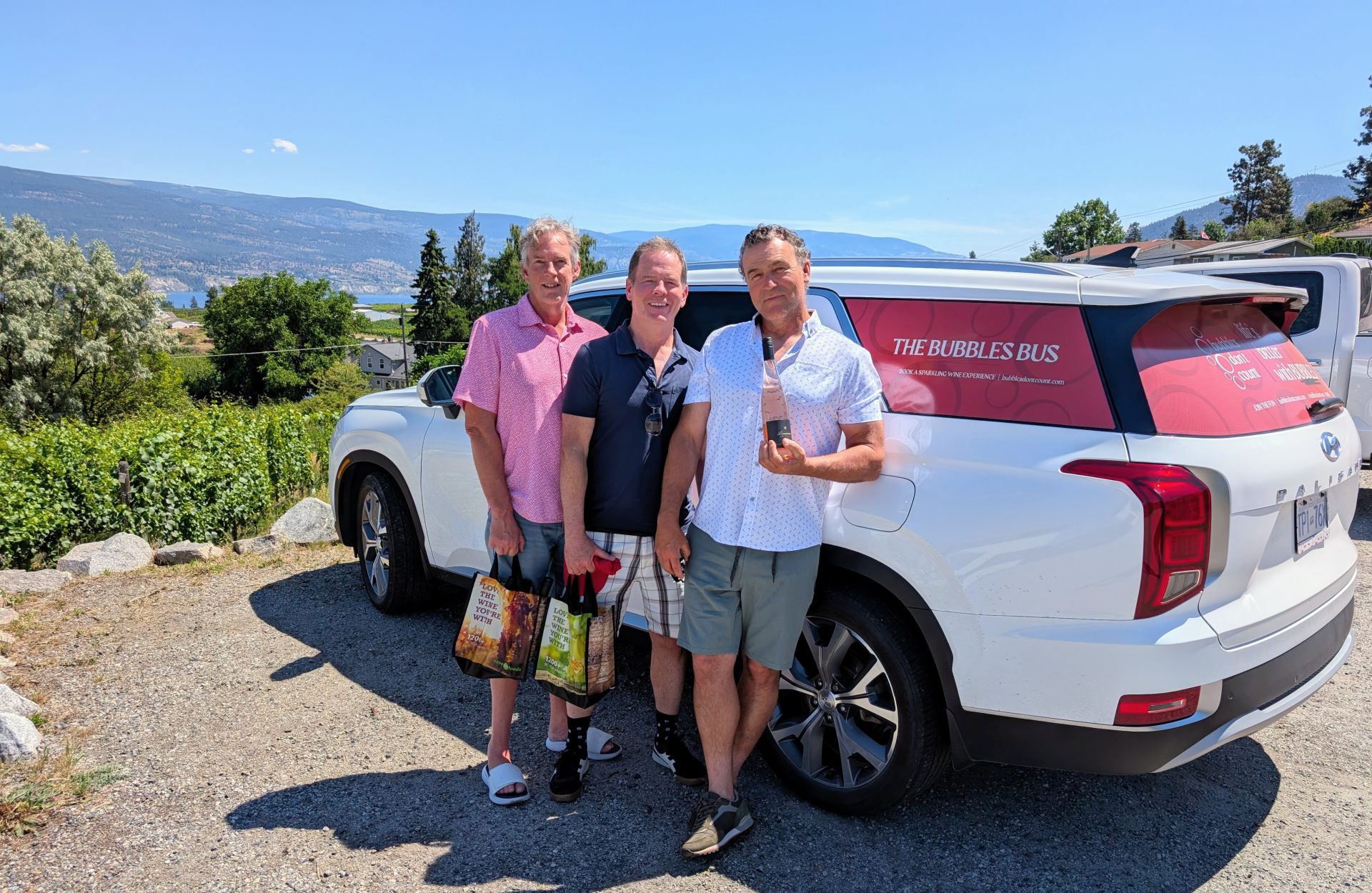 Bubbles Don't Count guests who have just purchased sparkling wine at Lunessence Winery & Vineyards.