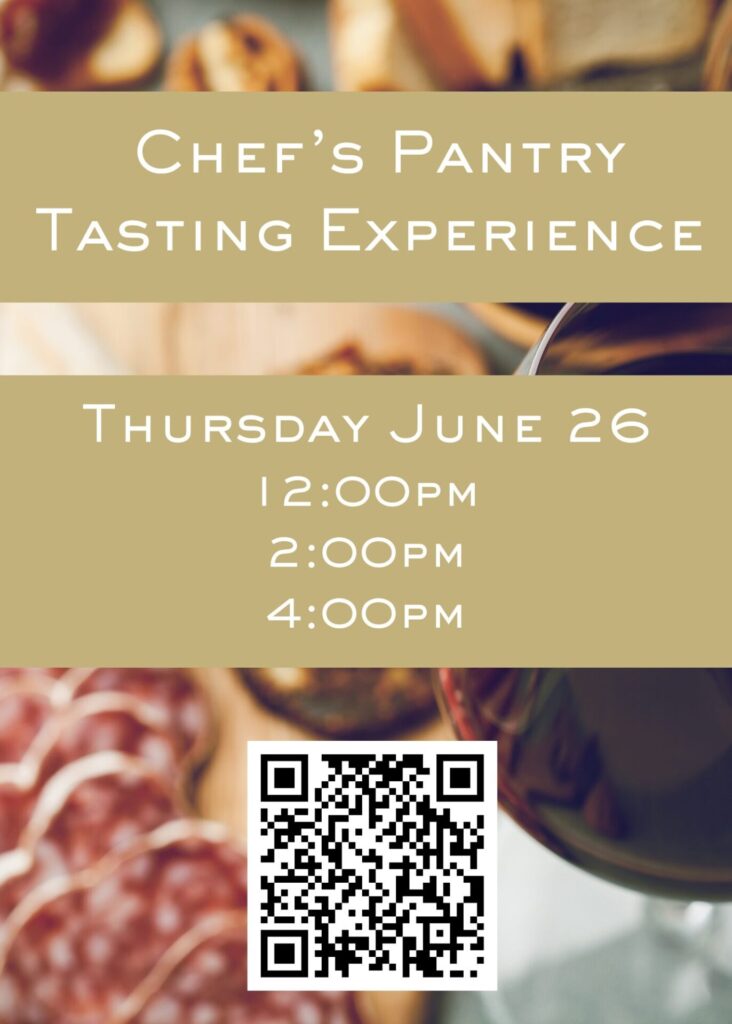 Poster for Chef's Pantry Tasting