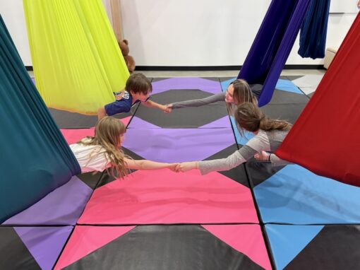 Aerial hammock birthday parties in Penticton.