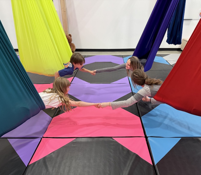 Aerial hammock birthday parties in Penticton.