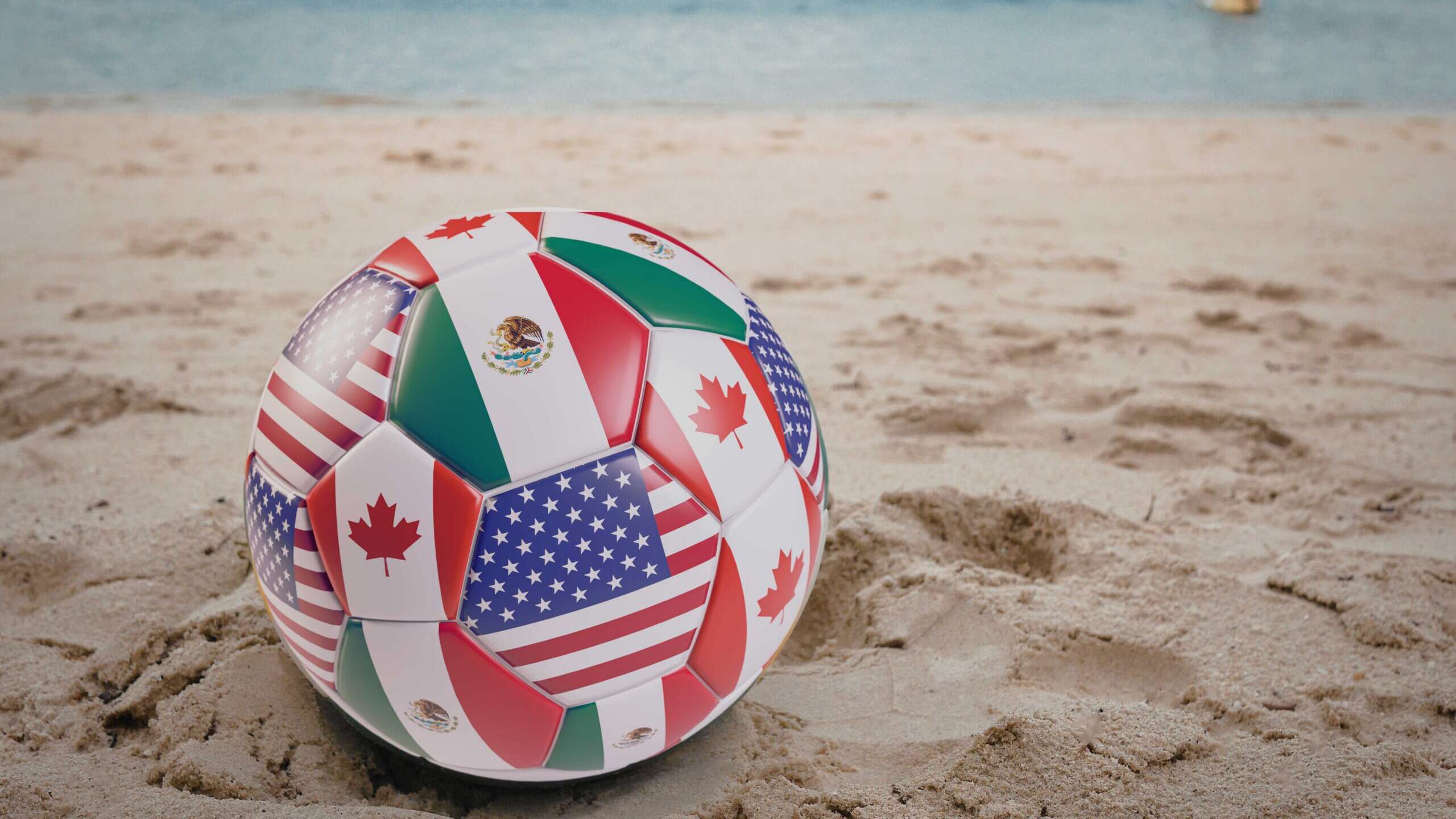 FIFA World Cup Escape the City to Penticton - FIFA ball on the sand