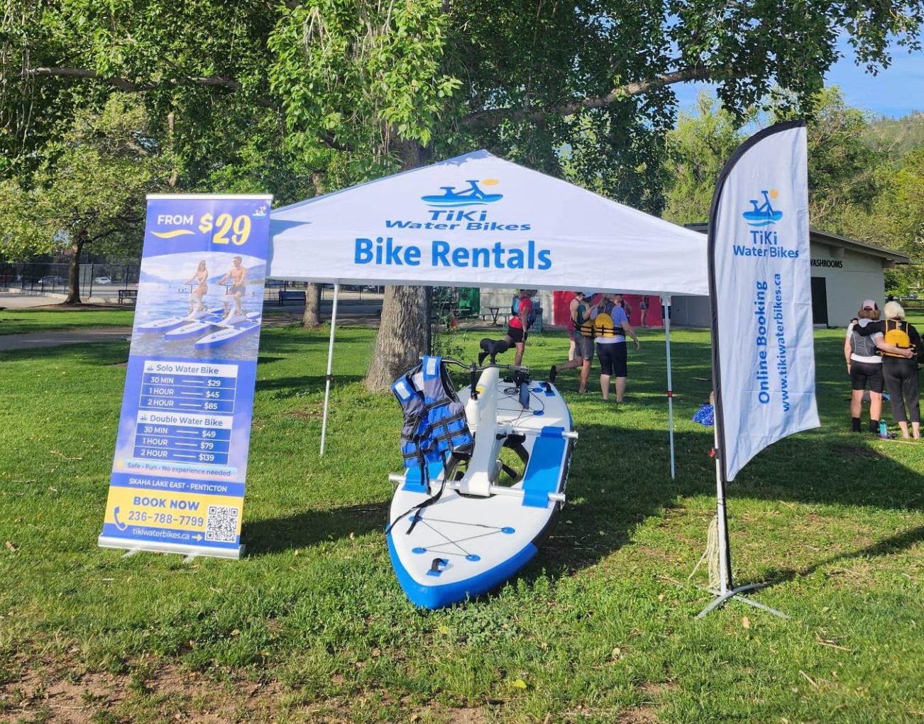 Water bikes on skaha lake