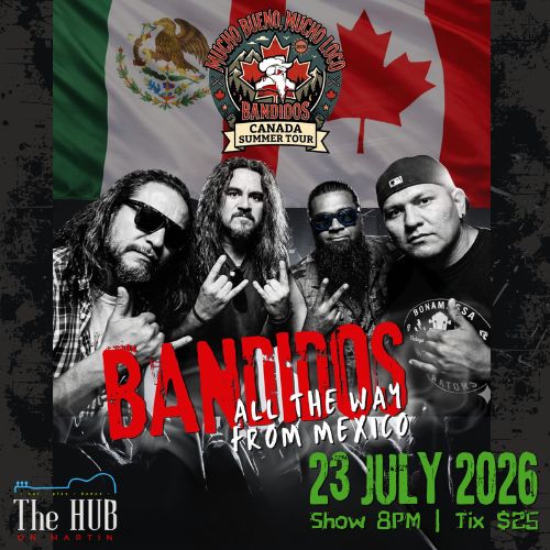 Live Music: Bandidos at The Hub On Martin - Visit Penticton